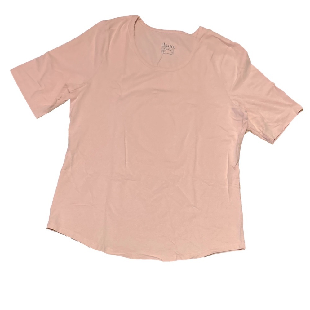 d&co Women's Light Pink Top M